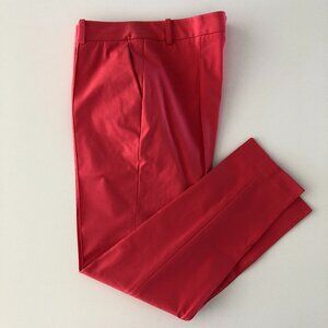 Lafayette 148 New York Trouser Style Pants Stitching Detail Bold Pink Sz 8 NWOT